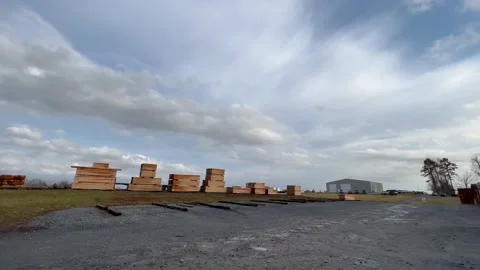 1 - Lumber Yard 7sec Stock Footage 170802597