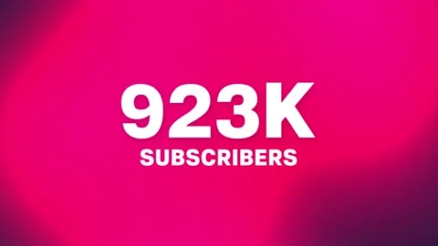 1 M Youtube Subscribers 4K Motion Video Stock Footage 318702537