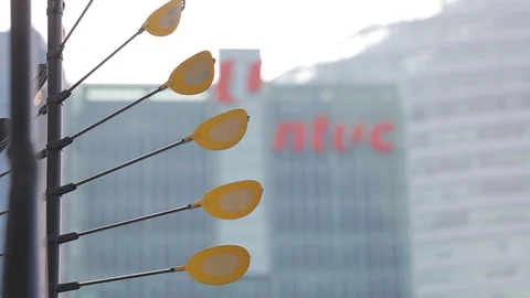 1 Marina Boulevard Video stock 90373311