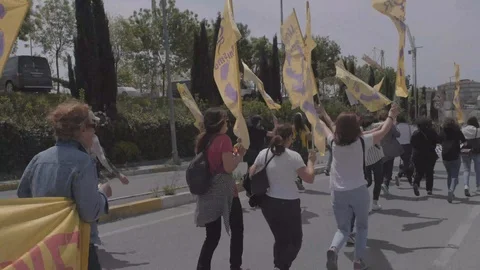1 may 2019  Labor day İstanbul Stock Footage 107845265
