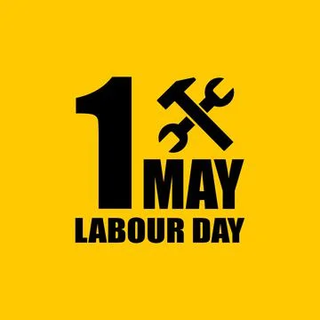 1 May Labour Day Background Vector Illustration. EPS10 Illustrazione stock