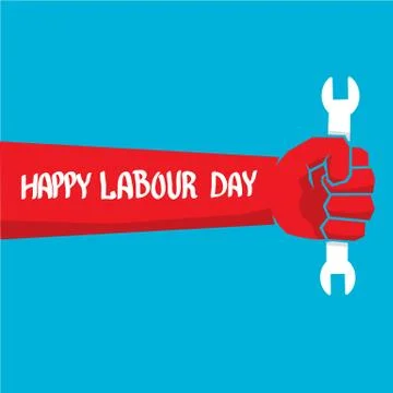 1 may - labour day. vector labour day poster Stock Illustration