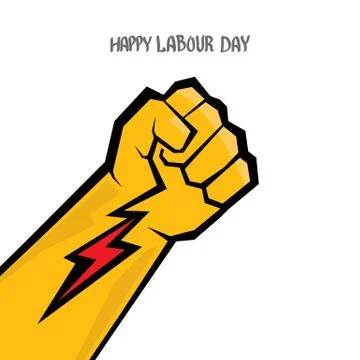 1 may - labour day. vector labour day poster Stock Illustration