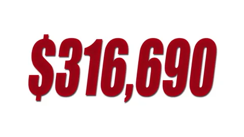 $1 Million Counting Down to 0 Loss Profit 4K UHD Stock Footage 301020092