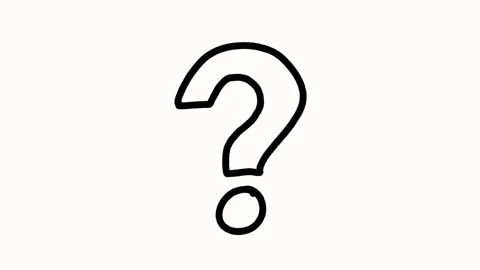 1. Minimal Hand Drawn Question Animation Black White Background Switch in Se Stock Footage 306863753