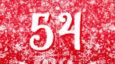 1 Minute Christmas Countdown Video stock 145277338