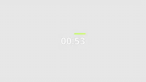 1 minute circle countdown timer animation from 60 to 0 seconds, countdown video Stock Footage 296085722