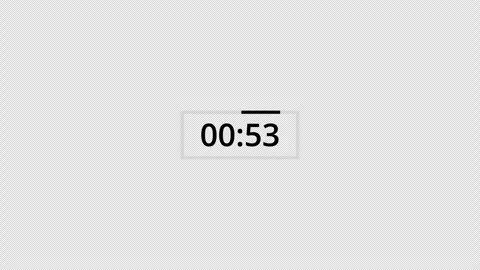 1 minute circle countdown timer animation from 60 to 0 seconds, countdown video Stock Footage 296148547