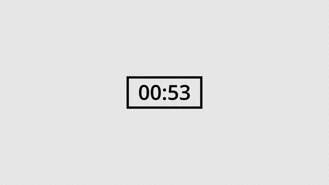 1 minute circle countdown timer animation from 60 to 0 seconds, countdown video Stock Footage 296265316