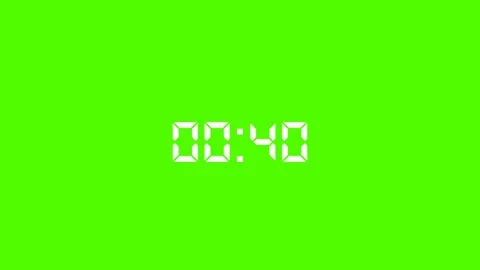 1 minute countdown timer .1 minute stopwatch , analog neon clock icon anima.. Stock Footage 316871997