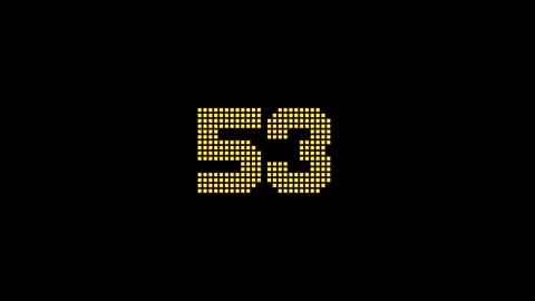 1 Minute Countdown Timer Animation. 스톡 동영상 262624333