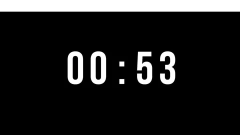 1 Minute Countdown Timer Animation. 스톡 동영상 262624341