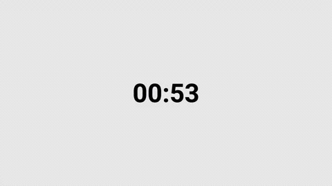 1 minute countdown timer animation from 60 to 0 seconds, countdown video Stock Footage 295926818
