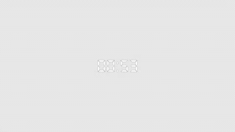 1 minute digital countdown animation from 60 to 0 seconds, countdown video 動画素材 295838584