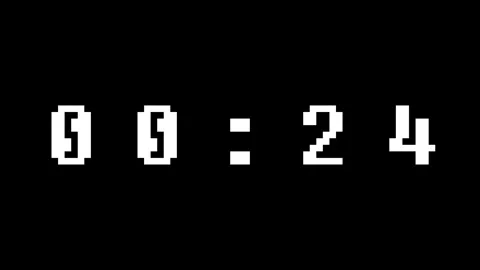 1 minute time animation minute seconds countdown and one minute countdown w.. Stock Footage 249607890