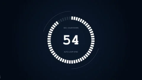 1 minutes Countdown 4k Stock Footage 335109918