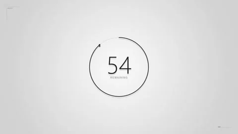 1 minutes Countdown Stock Footage 335109835