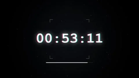 1 minutes Countdown glitch Stock Footage 335109710