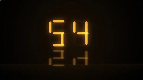 1 minutes Countdown Neon Stock Footage 335109881