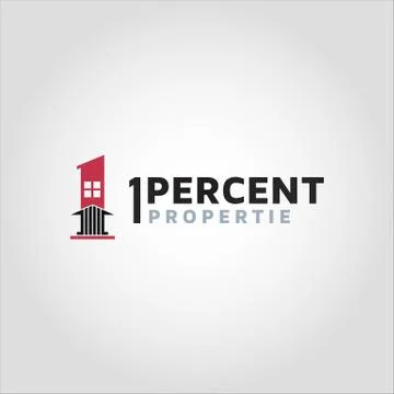1 Percent Properties vector logo design Stock Illustration