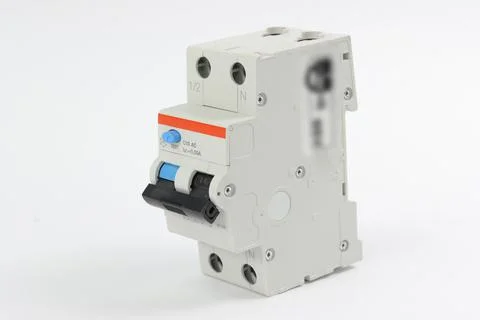 1-phase 2-pole automatic differential  protection. Stock Photos
