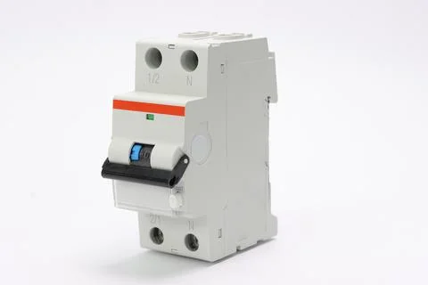 1-phase 2-pole automatic differential  protection. Stock Photos