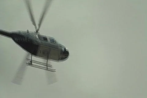1 Police Helicopter Patrol + Audio 1 Stock Footage