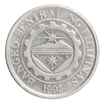 1 silver coin Stock Photos