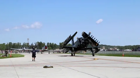A-1 Skyraider Taxis By Stock Footage 100525443