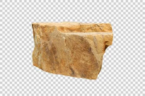 1 stone isolated on transparent background. Stock Photos