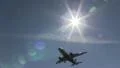 1. Sun, plane approach HD Footage