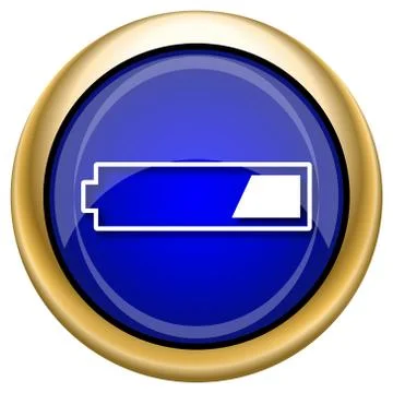 1 third charged battery icon Stock-Illustration