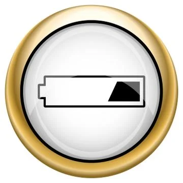 1 third charged battery icon Stock-Illustration