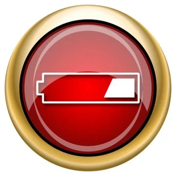 1 third charged battery icon Stock-Illustration