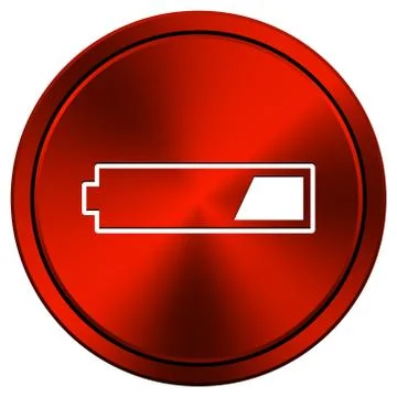 1 third charged battery icon Stock-Illustration