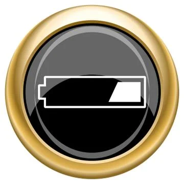 1 third charged battery icon Stock-Illustration