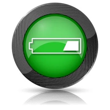 1 third charged battery icon Stock-Illustration