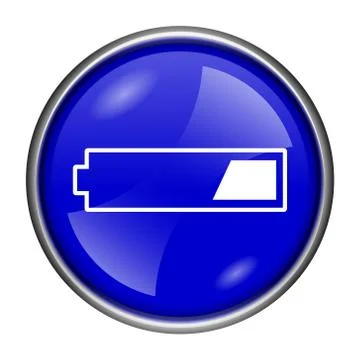 1 third charged battery icon Stock-Illustration