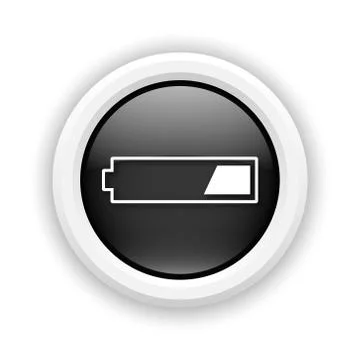 1 third charged battery icon Stock-Illustration