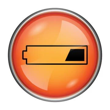 1 third charged battery icon Stock-Illustration
