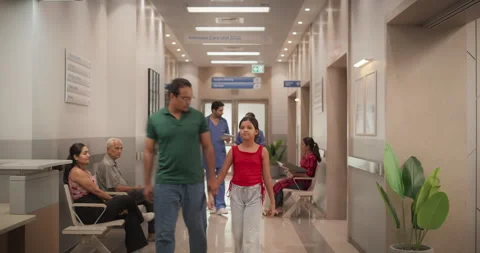 1 Timelapse Establishing Shot in Busy Hospital Stock Footage 260765657