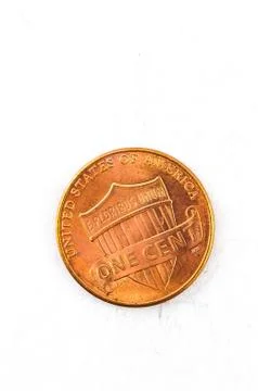 1 US Cent coin copper In god we trust Stock Photos