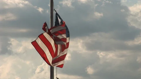 1 US Flag Stock Footage 34134270
