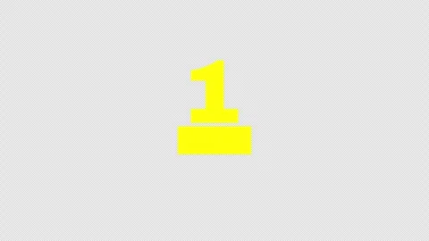 1 week to go yellow title Stock Footage 339253603