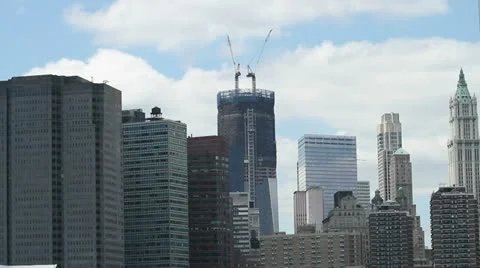 1 WTC - Under Construction -  One World Trade Center Construction (2011) Video stock 21876723