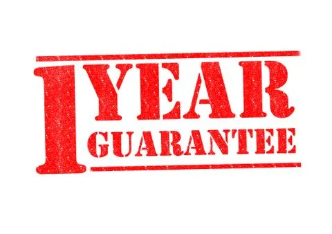 1 YEAR GUARANTEE Stock-Illustration
