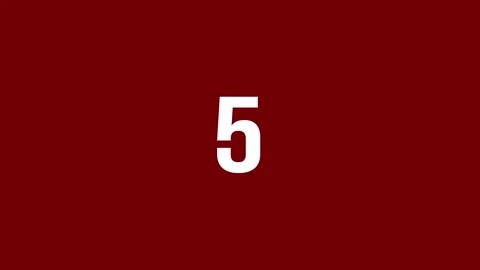 10 To 0 Count Down Shaky and Zoom Motion Effect Stock Footage 299863506