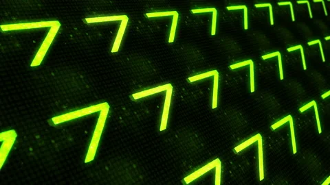 10 to 0 countdown green neon matrix pattern Stock Footage 146276519