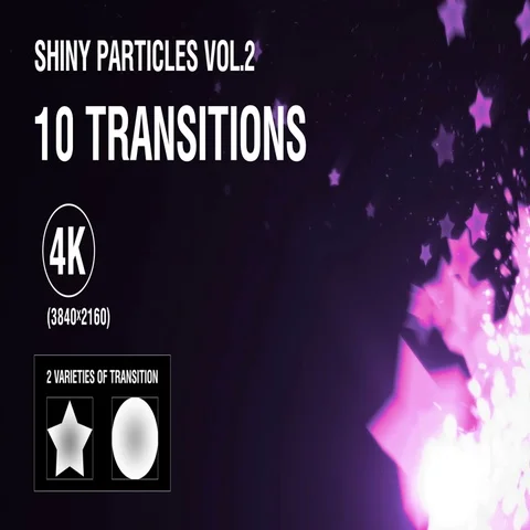 10-in-1 (4K) Shiny Particles Transition vol.2 - romantic Stock Footage 69601794