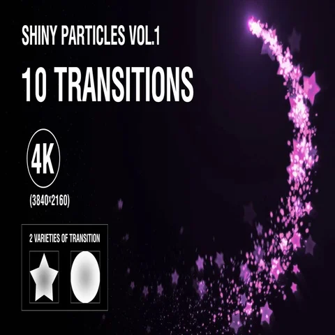 10-in-1 (4K) Shiny Particles Transition vol.1 - romantic Stock Footage 69706328